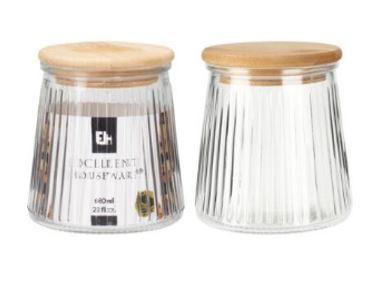 FRASCO 680ML VIDRO C/T BAMBOO#